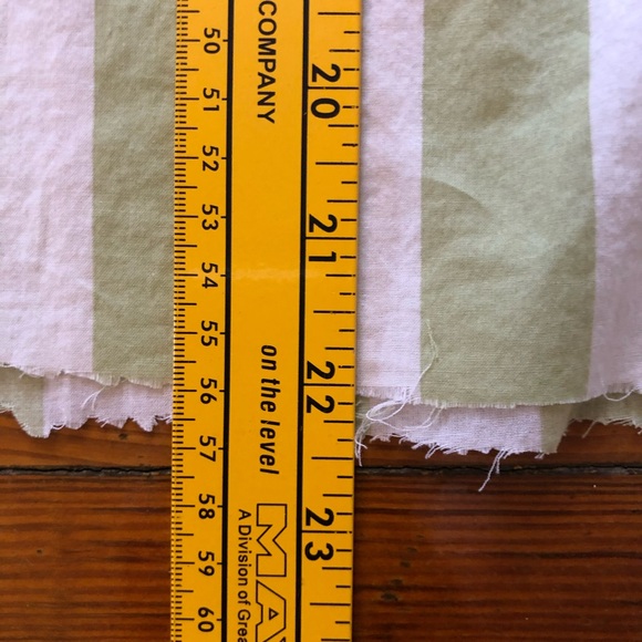 H&M Green white Striped Button up Short sleeve Shirt medium cropped men’s - Picture 6 of 6